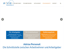 Tablet Screenshot of advias.ch